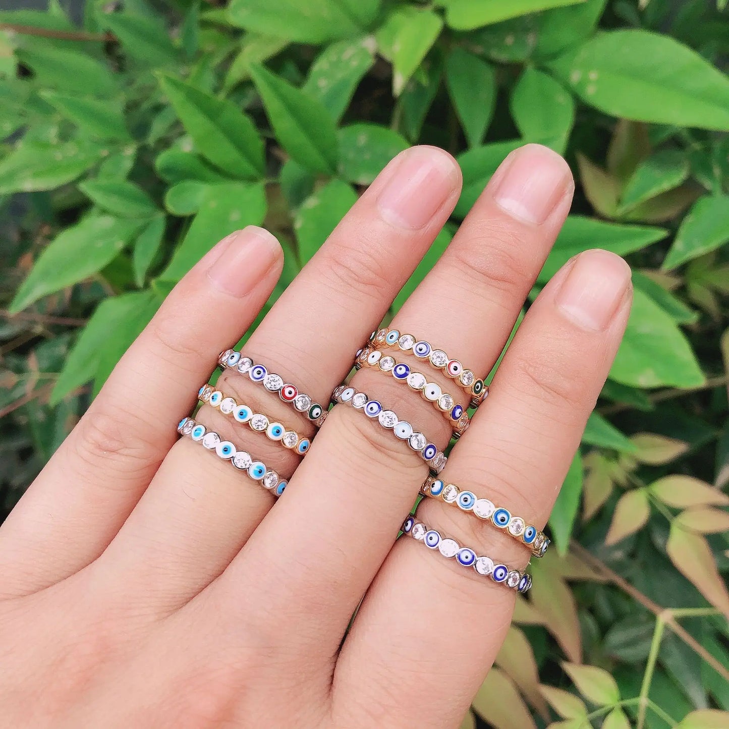 Charm Ring: Lucky Evil Eye Jewelry